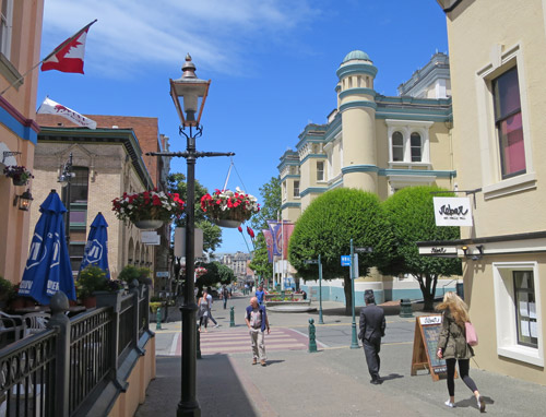 Bastion Square in Victoria British Columbia, Canada