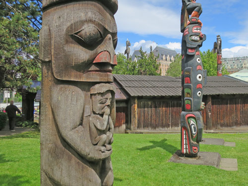 Thunderbird Park in Victoria BC, Canada